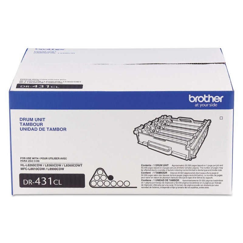 Brother Printer DR431CL Drum Unit-Retail Packaging, Black