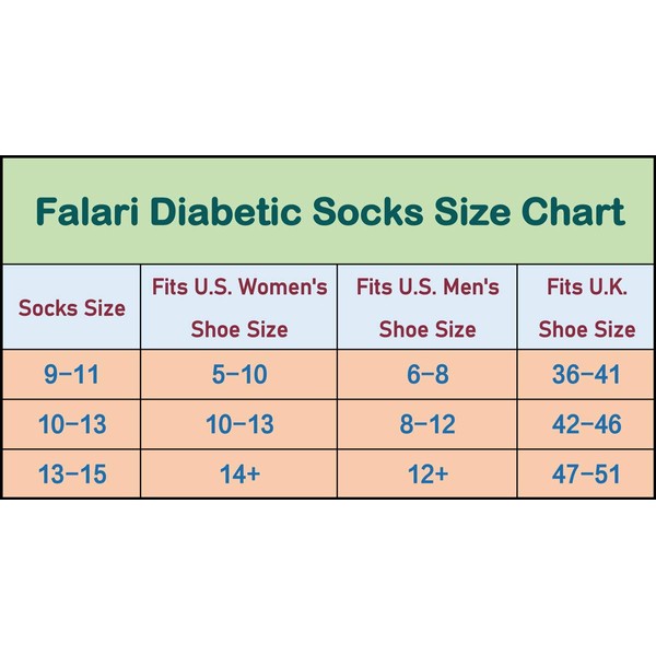 Physicians Approved Diabetic Socks Crew Unisex 3, 6 or 12-Pack, 6 Pairs Grey, 10-13