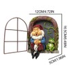 Mini Garden Resin Crafts Decoration Gnome Window Sleeping Garden Sculpture