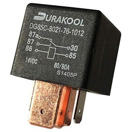 Durakool Automotive Relay, Spst-No, 12Vdc, 80A - DG85C-8021-76-1012