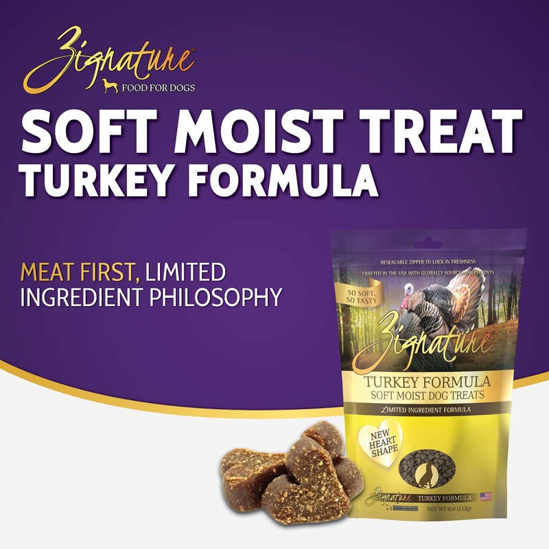 Zignature Turkey Soft Moist Treats for Dogs