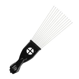 Hair Pick for Curly Hair Afro Pick Comb with Metal Pick Wide Tooth Comb for Curls (Style B)