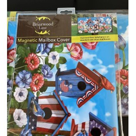 Briarwood Lane 4th of July Deco American Birdhouses Magnetic Mailbox Cover