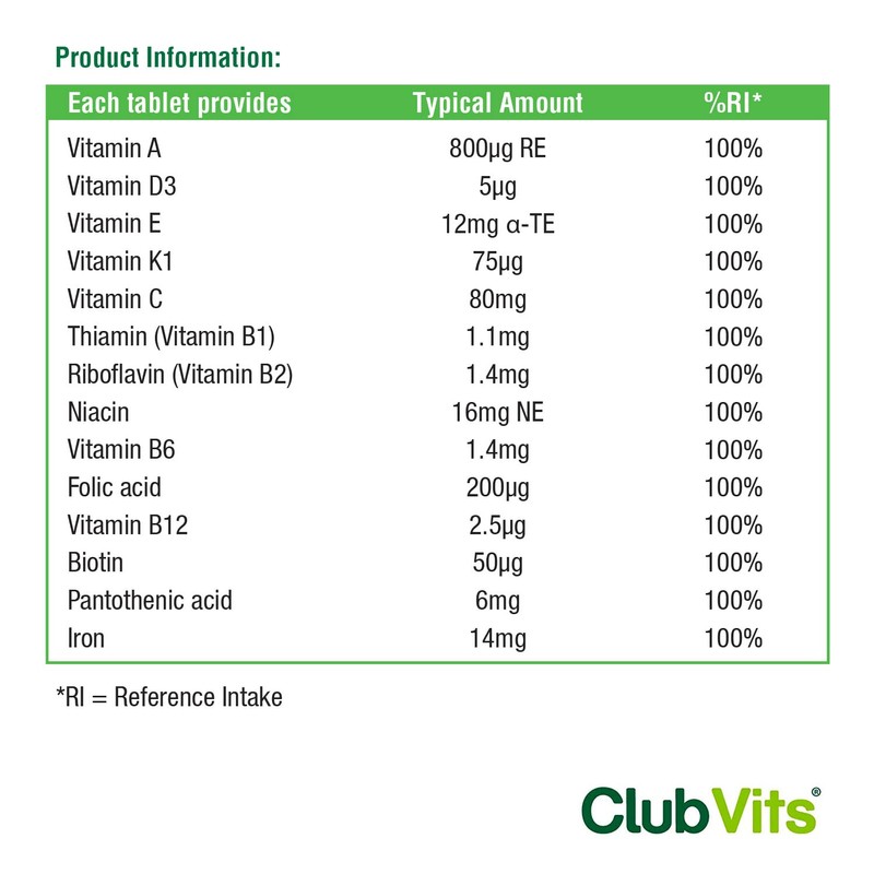 Multivitamin & Iron 360 Tablets | One A Day Formulation