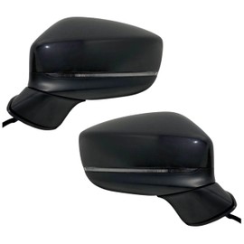 Spieg Side Mirror Set for Mazda CX-5 2017-2024 | Pair Side View Mirror Assembly Heated Blind Spot Monitoring Manual Fold Turn Signal Lamp | Paint to Match 7 Pins MA1320200 MA1321200