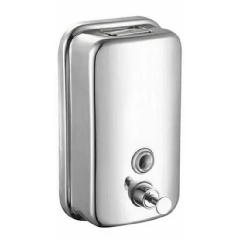 800ml Wall Mount Manual Soap Dispenser Stainless Steel Commercial Soap