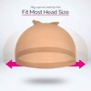 Fandamei 4 pieces Light Brown Stocking Wig Caps Stretchy Nylon