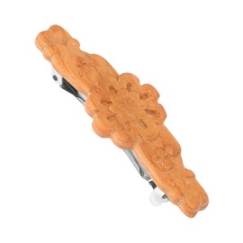 PACKOVE Vintage Chinese Style Wooden Hair Accessories Elegant Ponytail Clips with Spring Design for Weddings Parties and Casual Gatherings Intricate Carvings Comfortable Fit