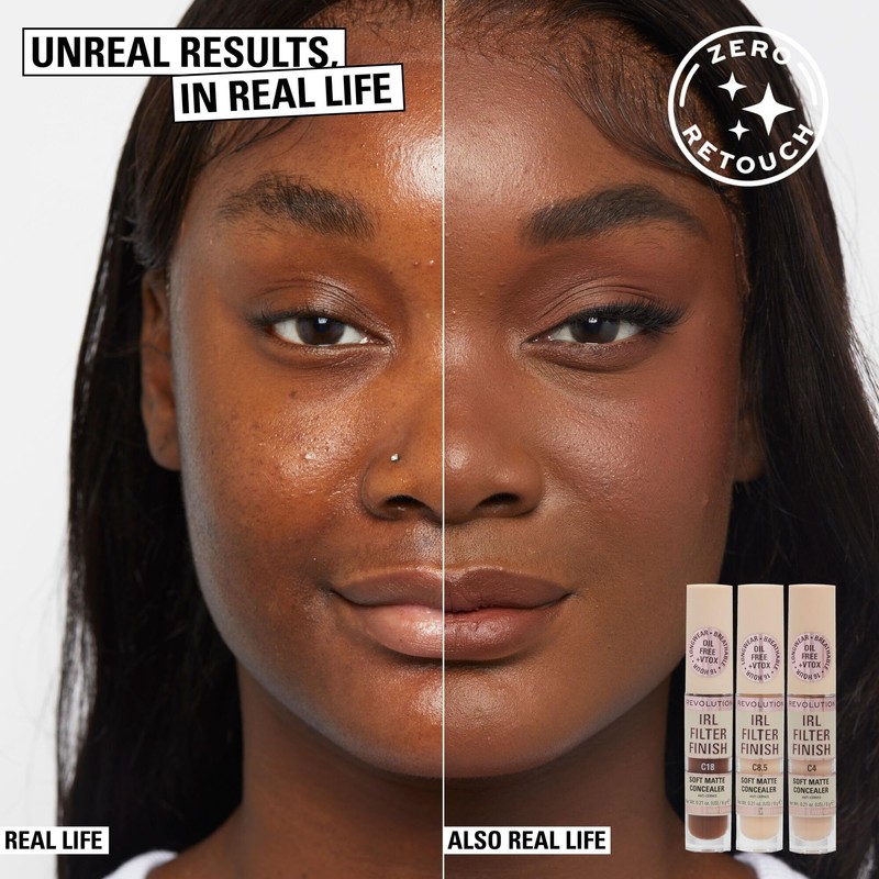 Revolution Beauty London Makeup Revolution IRL Filter Finish Concealer, Medium