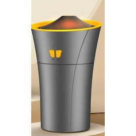 Mauna Torch Aroma Diffuser for Cars Matte Black USB - Aromatherapy Essential Oil Diffuser, Air Diffuser/Humidifier 2 Mist Modes, Jellyfish Erupt, Excellent Gift for All