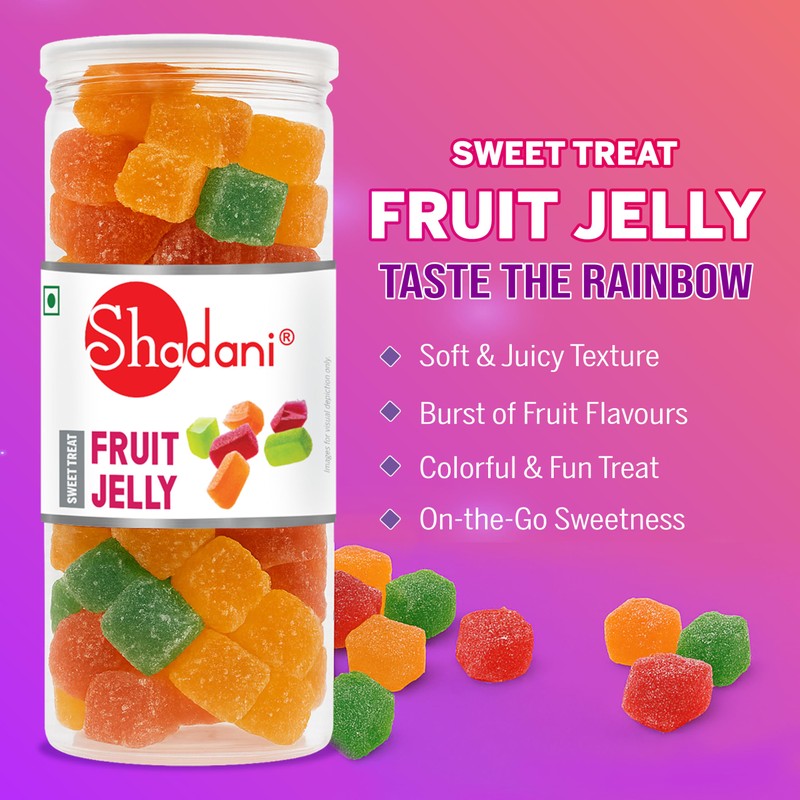 Shadani Mix Fruit Jelly Soft Candy Box - Indian Special