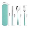 loopki Portable Reusable Travel Cutlery Set,Stainless Steel Cutlery Set Portable