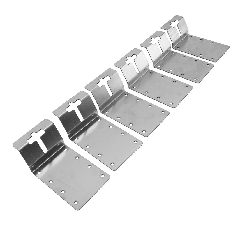 6PCS T Post Bracket 3 Inch Heavy Duty Carbon Steel