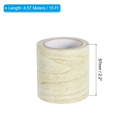 PATIKIL Wood Grain Repair Tape 2.2" X15', Self Adhesive Realistic Textured Repair Tape Patch for Floor Door Table Cabinets Desk, Grey Oak