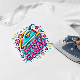 Shirt Candy Best Friends Always Iron On Decal 3x3 Pocket Logo Heat Transfer for Matching Shirts DIY Friendship