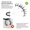 Kit De Pestaras Magneticas Reutilizables Con Aplicador 2pars