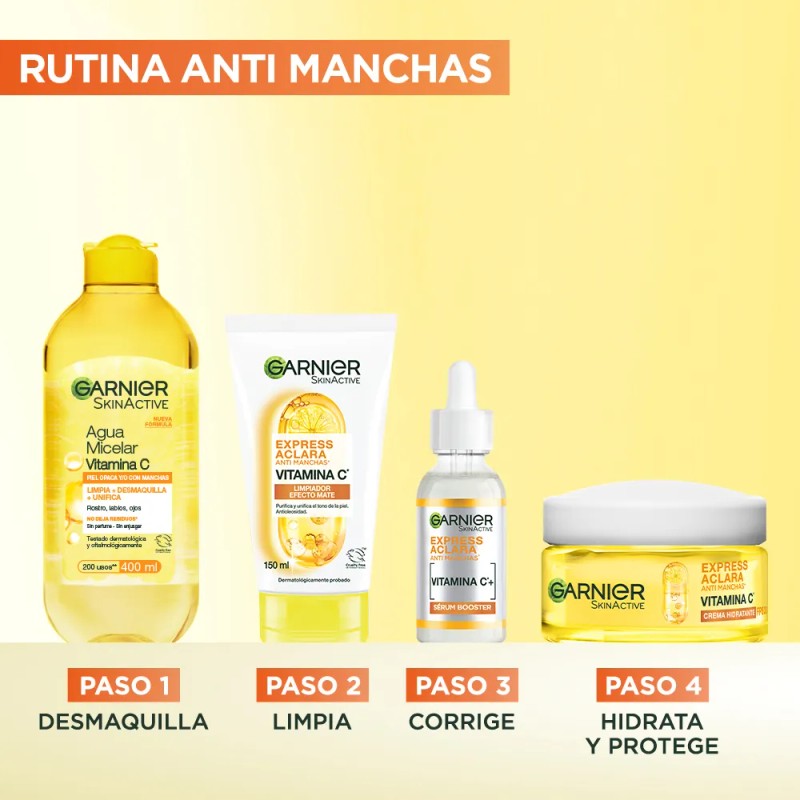 Crema Hidratante Tono Uniforme Express Aclara Fps30 Garnier