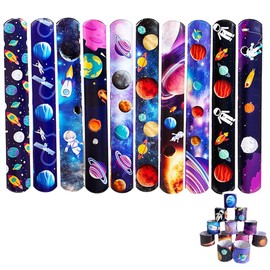 WeddHuis 24 Piece Snap Bracelet Children's Set Swatter Bracelet Boys and Girls Party Bags and Souvenir Children's Birthday Snap Bracelet Gifts