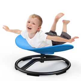 RetroAudio Sensory Spinning Chair for Autistic Kids Sensory Swivel Chairs for Kids Sit and Spin Toys for Toddlers 3+ Enhancing Motor Skills Educational Indoor & Outdoor Toys (Blue)