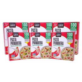 Kitchen & Love Hearts of Palm Linguine with Vegetables, Low Carb, Low Calories, Plant Based, Non GMO, Gluten Free Pasta Alternative, Vegan, Easy to Prepare, Quick Meal 8 Oz (Pack of 6)