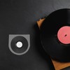 sourcing map 50 Pcs Vinyl Outer Sleeves, Clear Vinyl Record