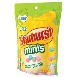 Starburst Sours Minis Fruit Chews Candy Bag, 8.0 Oz