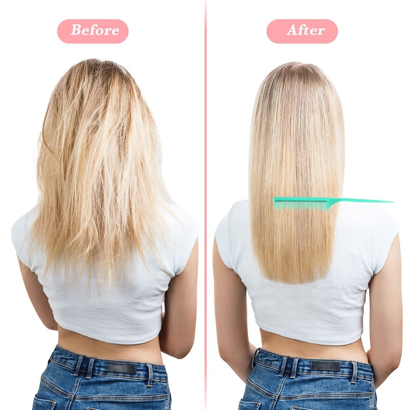 Leinuosen 3 Pack Rat Tail Combs Fine Tooth Parting Tip