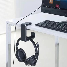 Xiaozuoyue Soporte para Audífonos, Soporte para Colgar Auriculares, Porta Audifonos Escritorio,Ajustable Auriculares Debajo del Computadora