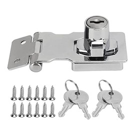 Paquete de 2 Cerraduras de Cerrojo con Llave, Cerradura de Perilla de Gabinete de 2,5 Pulgadas, Cerradura de Cerrojo con Llave de Aleación de Zinc, Cerrojo de Bloqueo con Llave de Perilla Giratoria, C