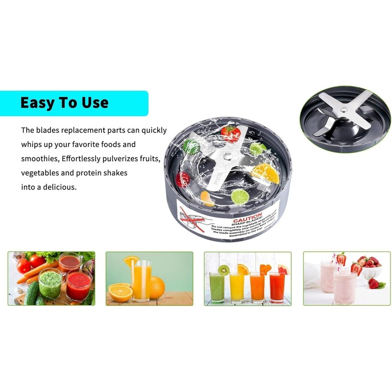 Risegun Replacement Extractor Blade for NutriBullet RX 1700W – Stainless