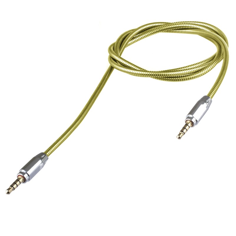 Lilware Metallic 35 Inches (90 cm) Aux Audio Cable 3.5mm