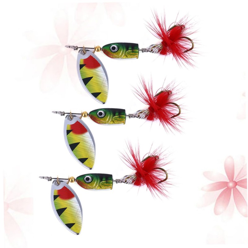 CORHAD Durable Fishing Spinner Sequin Bait 4.5cm Real Fish Shape