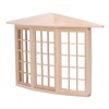 1/12 Dollhouse Bay Window Exquisite Miniature Wooden 45 Degree Corner