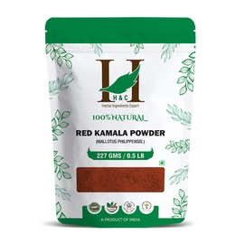 H&C Herbal Ingredients Expert 100% Natural Red Kamala Powder - 227g For Hair