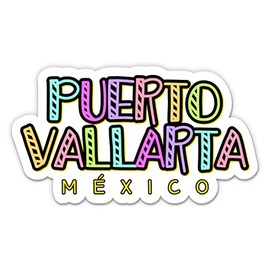 Squiddy Puerto Vallarta Mexico Vacation - Vinyl Sticker Decal for Phone, Laptop, Water Bottle (3" Wide)