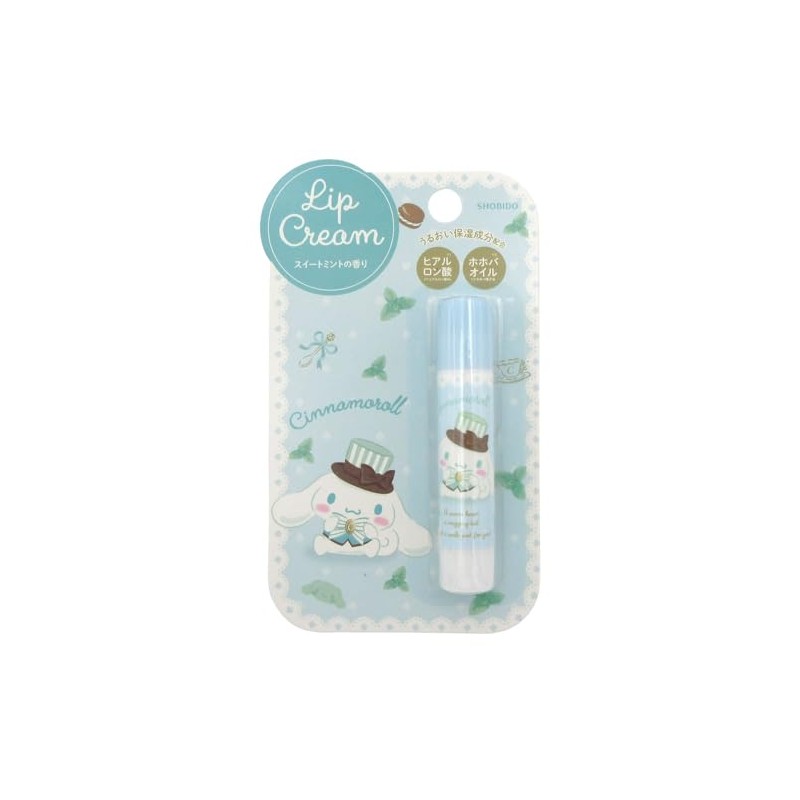 Shobido 467253 Cinnamoroll Lip Balm, Sweet Mint Fragrance