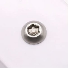 M3-0.5 x 20mm Button Torx Drive Head Machine Screws with Stainless Steel Hex Nuts, Torx with Pin Tamper Resistant Security Screws, 304 Stainless Steel 18/8, 50 Sets