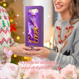 Roses Gifts for Her Mothers,Womens Gifts,Rainbow Rose Flower Mom Gift,Unique Gifts for Women,Romantic Gifts for Her,Gifts for Mom,Birthday Gifts for Women,Valentines, Engagement Gifts