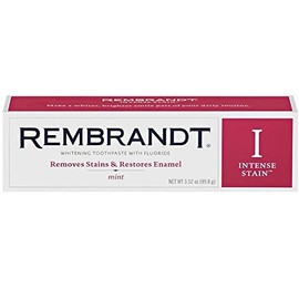 Rembrandt - Pasta dental para blanqueamiento intenso, sabor a menta, Mint, Paquete de 2