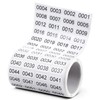 Inventory Number Stickers 1-2000 Consecutive Waterproof Self-Adhesive Vinyl Labels for