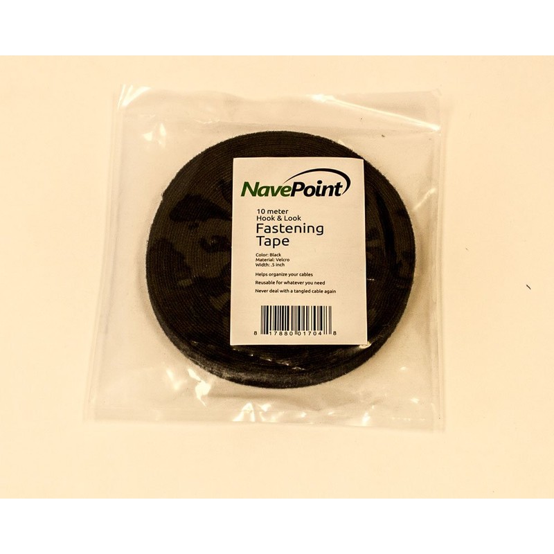 NavePoint 1/2 Inch Roll Hook and Loop Reusable Cable Ties