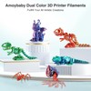 Amoybaby Silk PLA 3D Printer Filament, Silk Dual Color Blue