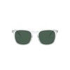 Vogue Eyewear Men's VO5328S Square Sunglasses, Transparent/Dark Green, 52 mm