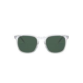 Vogue Eyewear Men's VO5328S Square Sunglasses, Transparent/Dark Green, 52 mm