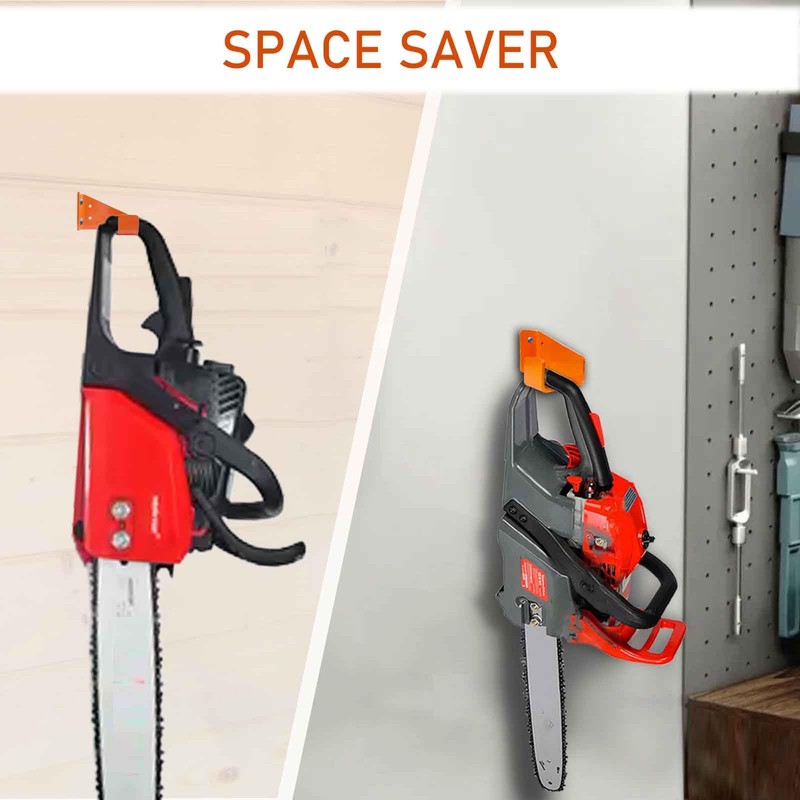 JAWULIJIA Chainsaw Hanger Heavy Duty Chainsaw Holders Organizer Mounted Chainsaw