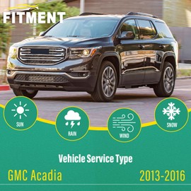 24" 21" 11" Windshield Wiper Blades Replacement for GMC Acadia 2013 2014 2015 2016 Premium All Weather Front Rear Wipers Set - OEM Quality (Pack of 3)