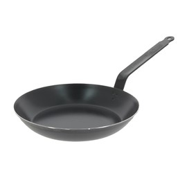 de Buyer - Blue Carbon Steel Fry Pan 2mm Thick - 11” Diameter, 8.3” Cooking Surface - Oven Safe - Naturally Non-Stick Finish - Made in France