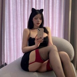 Garter Suspender 12D Stocking Red Black