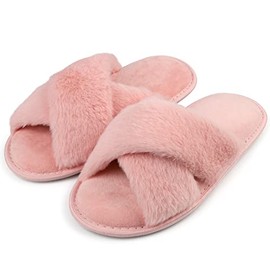 riemot Women's Plush Slippers, pink