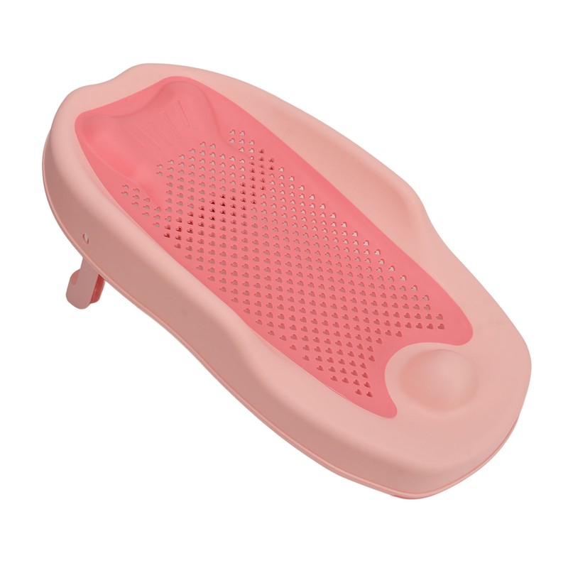 Baby Bath Support Home Foldable Ergonomic Heart Shaped Hollow Pattern